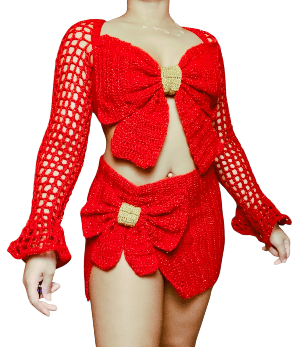 Tout enveloppé! Ensemble de jupe de crochet