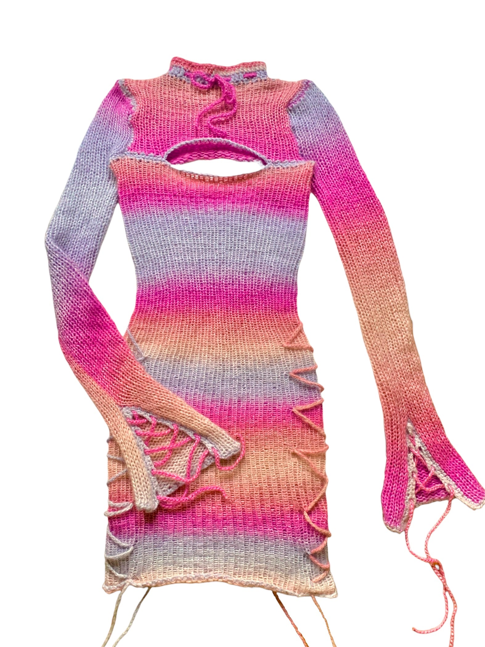 Aisha Knitted Dress Leg Laces Aisha Knitted Dress Leg Laces