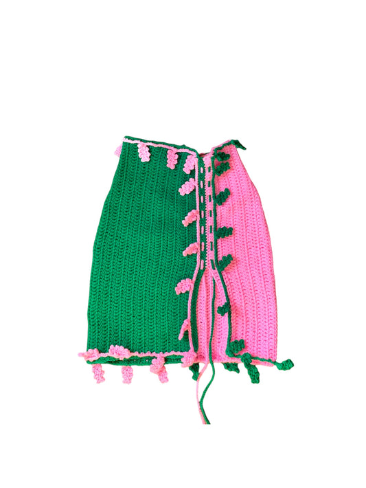 Poison Ivy Crochet Skirt