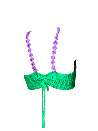 Top de crochet de lavanda