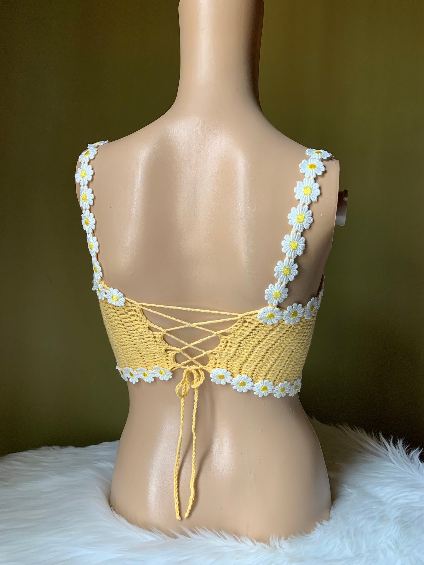 Flor Daisy Crochet Top