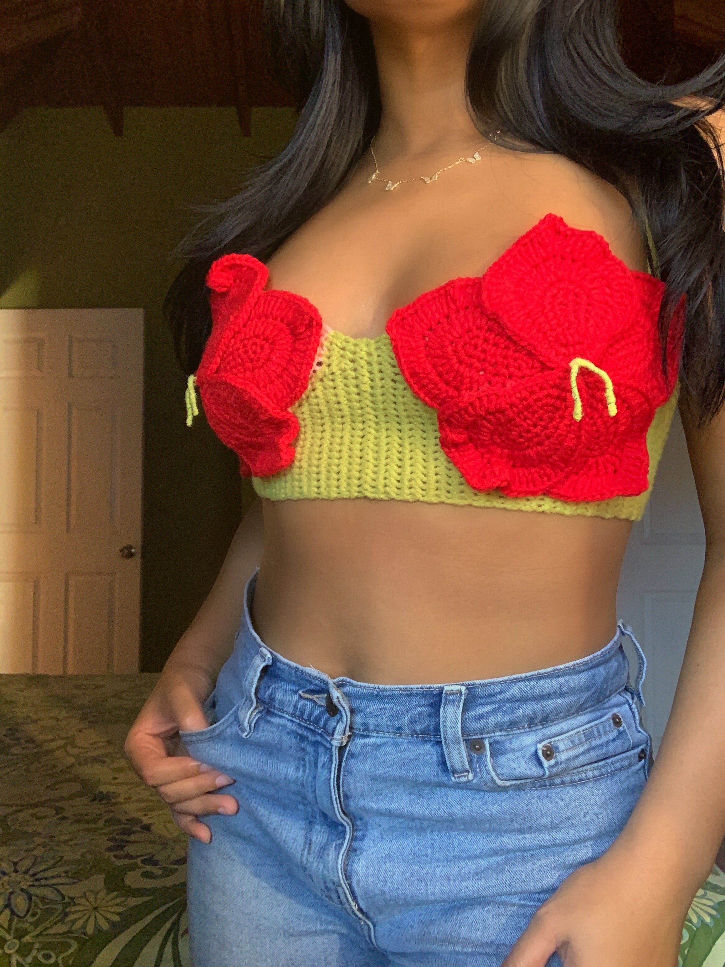 Hibiscus Flower Crochet Top – Wild Dandi
