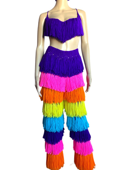 Hippie Crochet Pants Set