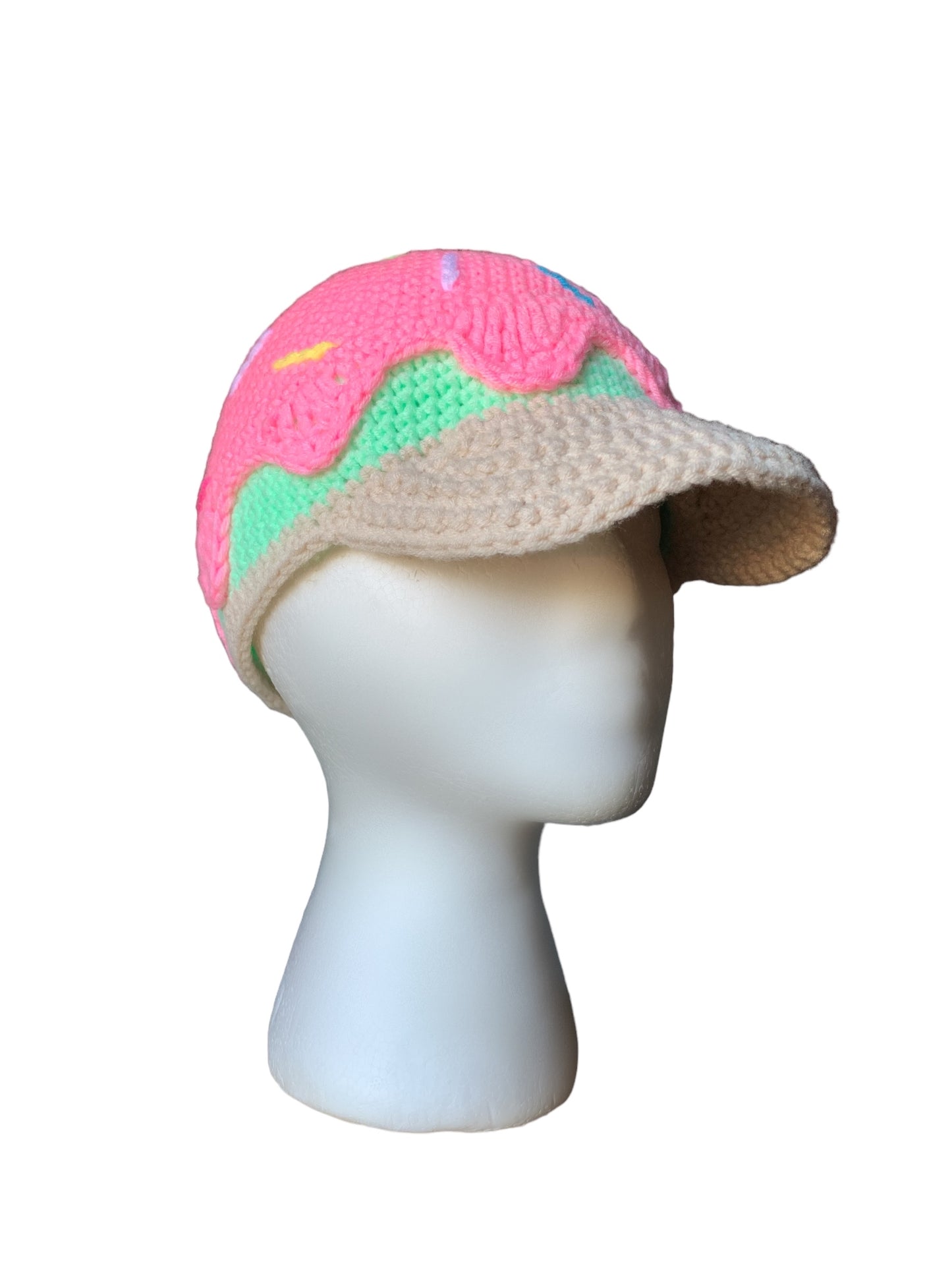 Le chapeau splat - Chapeau de baseball au crochet