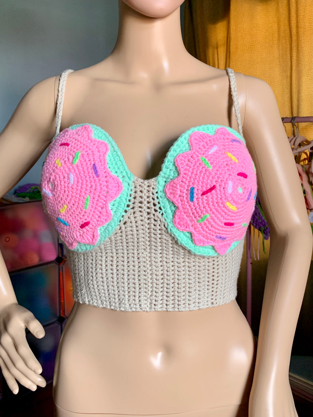 Donut all'uncinetto Bustier