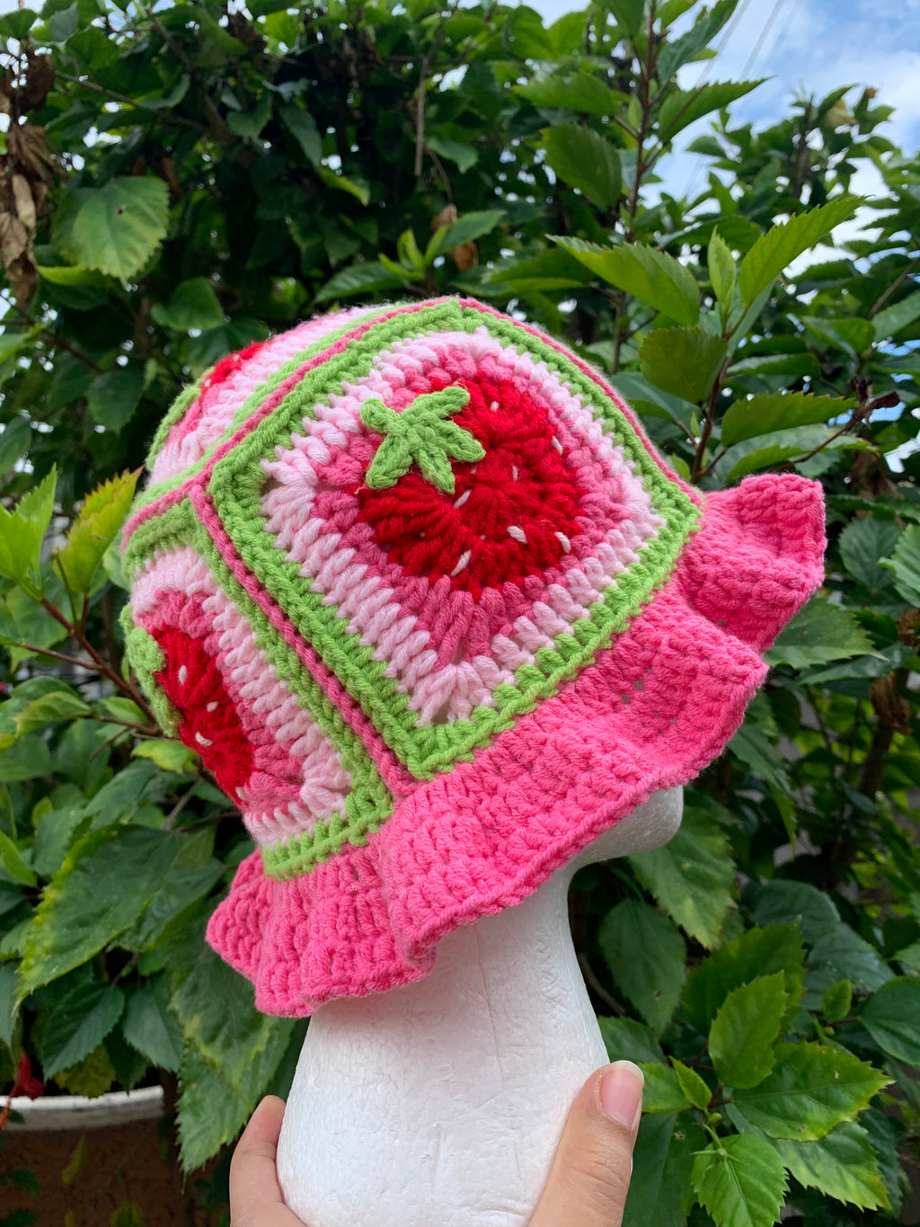 Strawberry Shortcake Crochet Hat