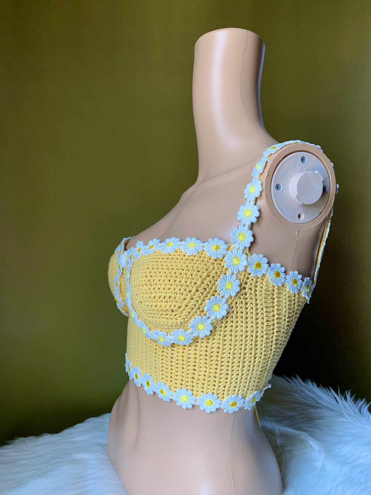 Flor Daisy Crochet Top