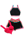 Elektra Crochet Shorts Set