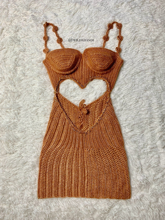 Cora Crochet Heart Dress