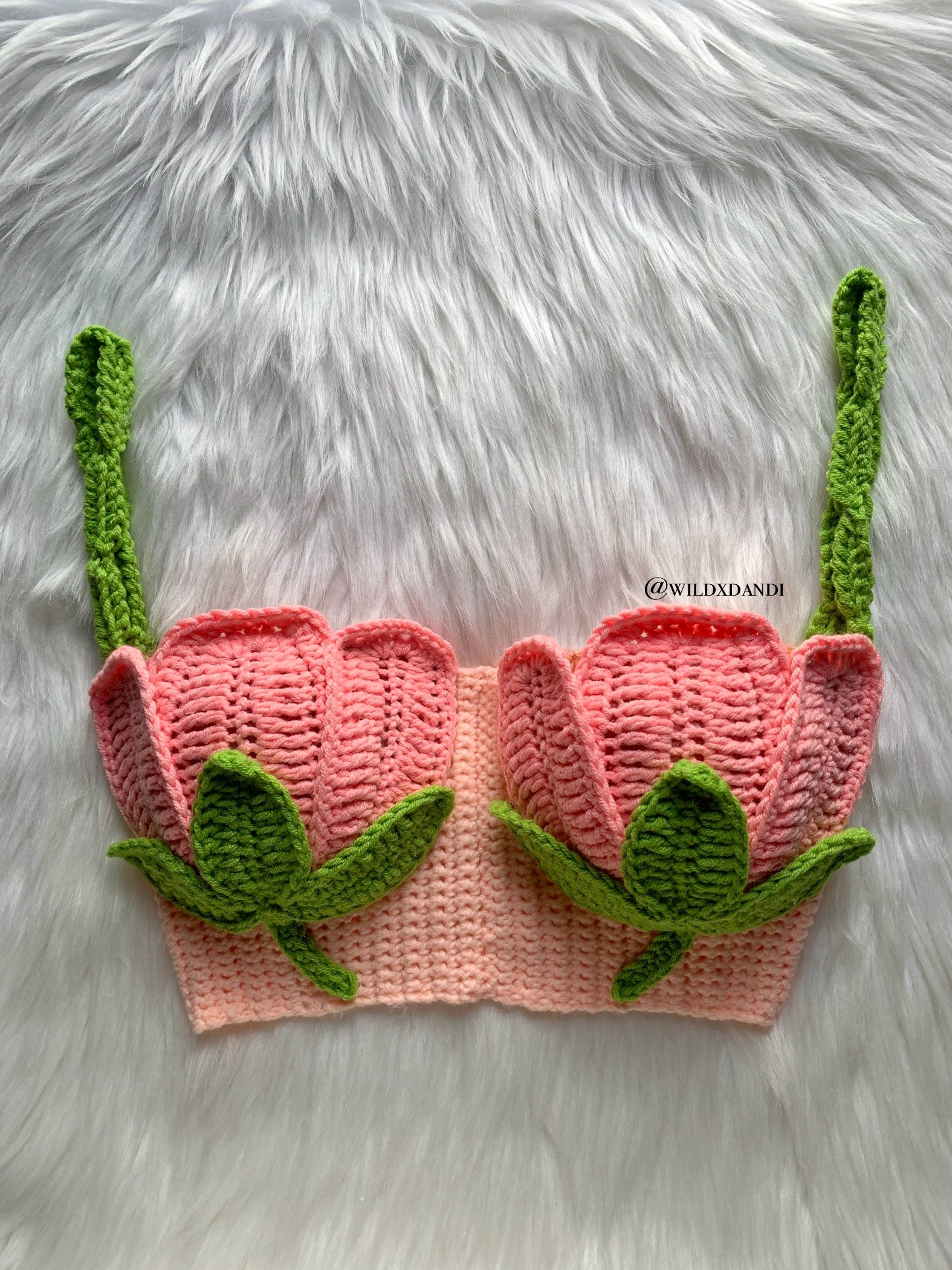 READY TO SHIP Tulip Crochet Top