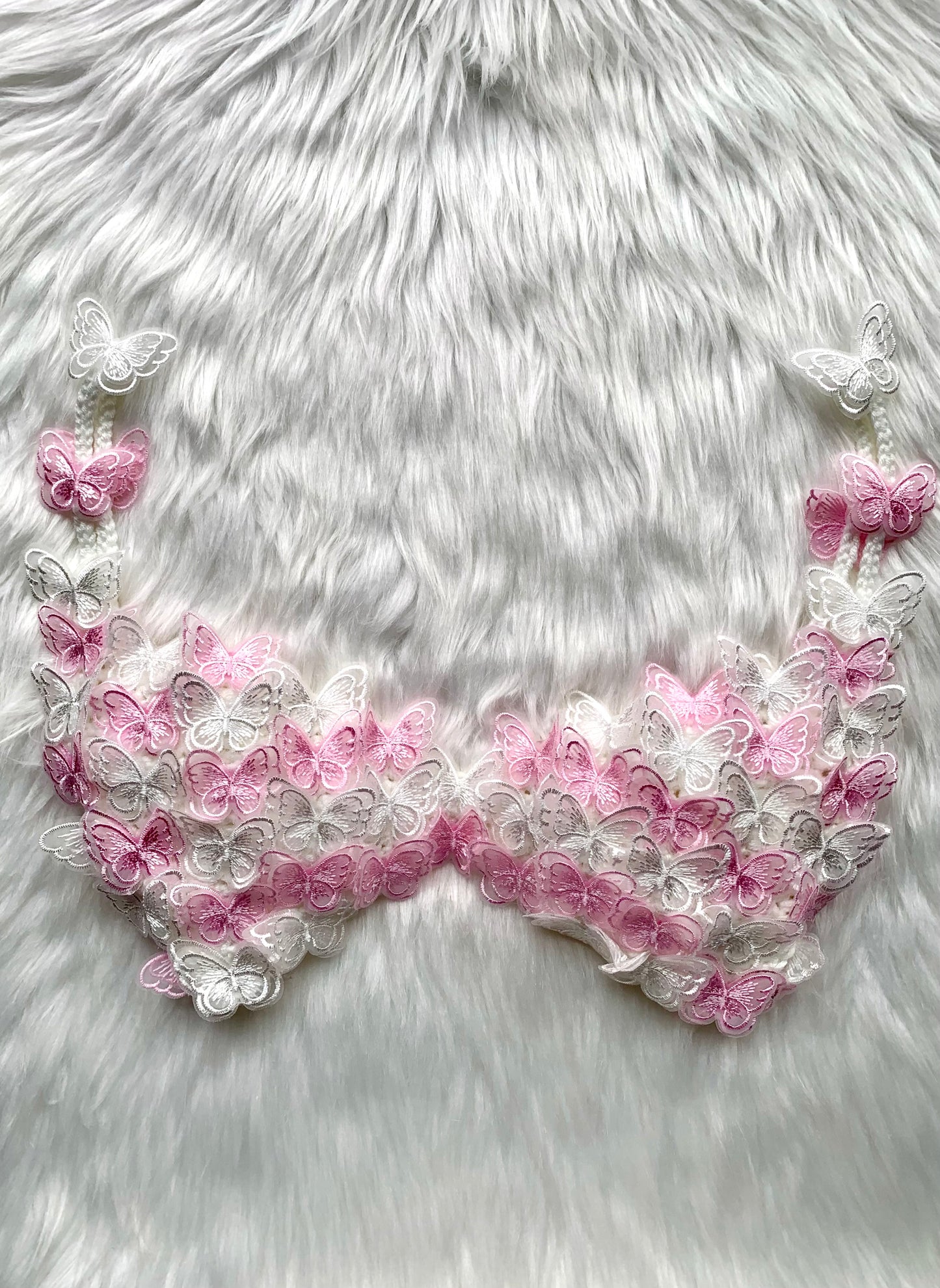 Primavera häket bralette mit butterfly applicés