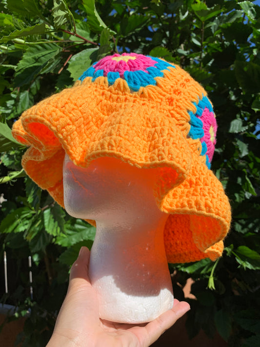 Chapéu de Crochê Flora