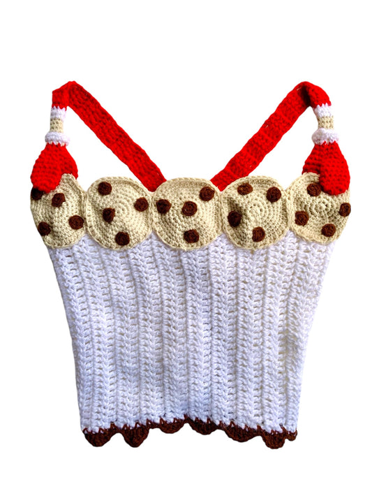 Cookies & Milk Crochet Top