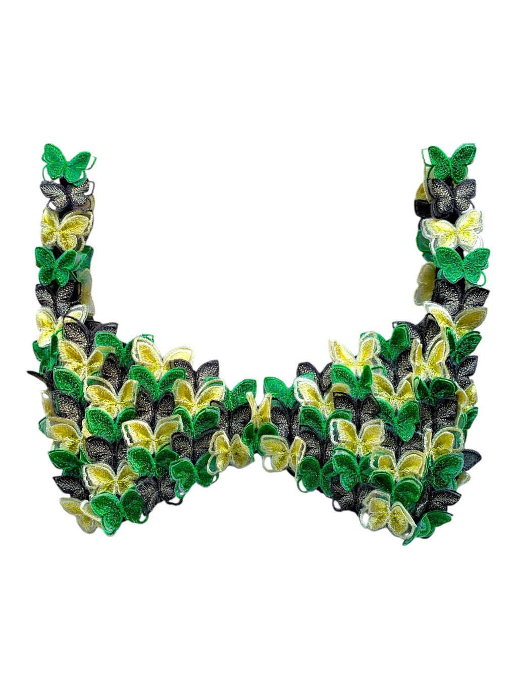 READY TO SHIP Primavera Crochet Bralette with Butterfly Appliqués