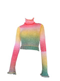 Mohair gestrickt x Häkelpullover
