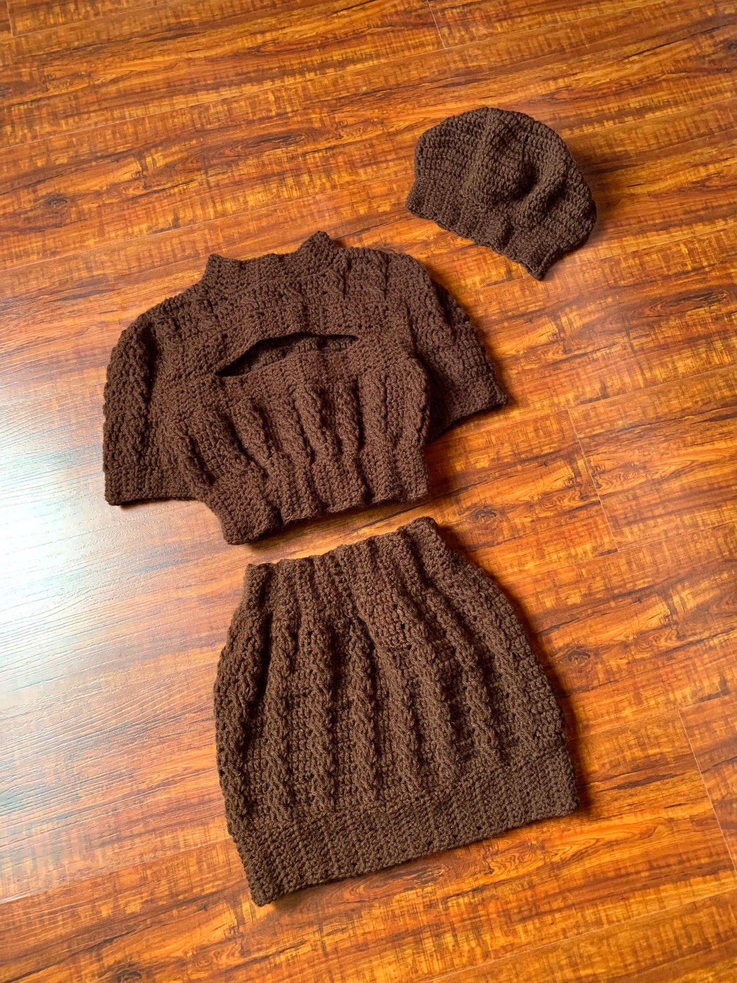 Blair Crochet Skirt Set