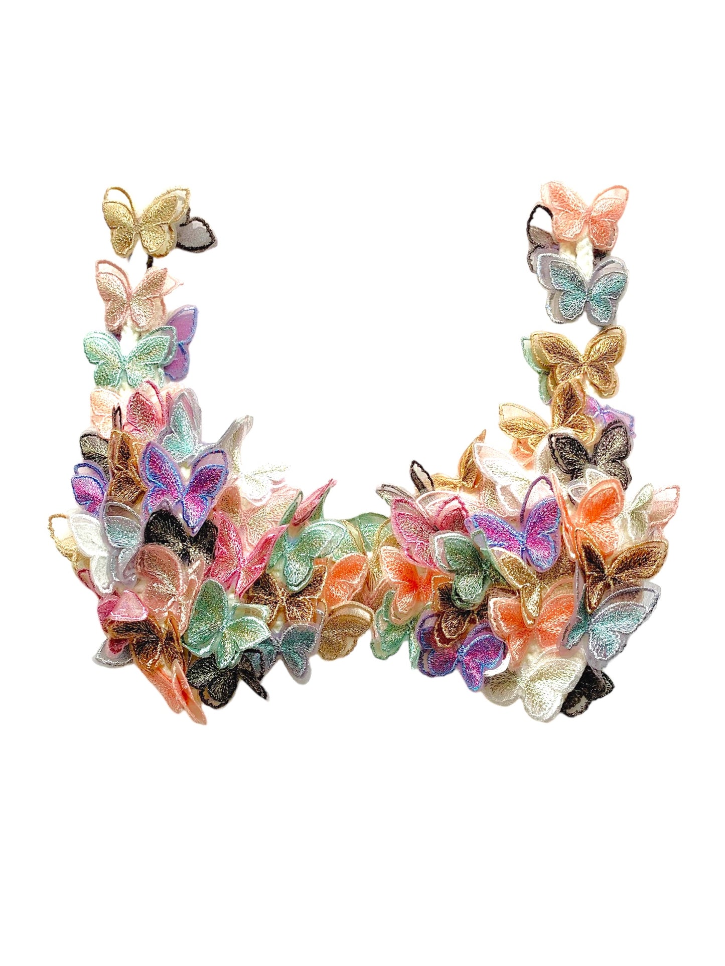 Primavera Crochet Bralette with Butterfly Appliqués
