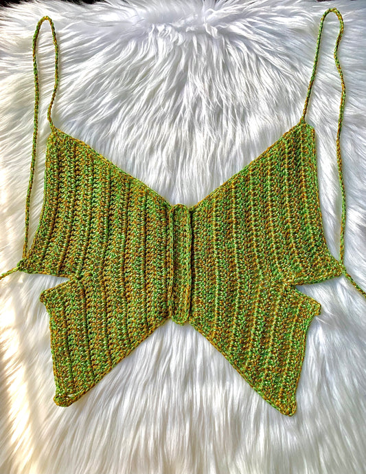 La scintillante Mariposa Crochet Top