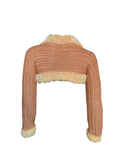 Rhea Crochet Fur Sweater