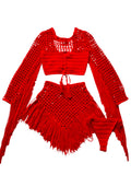 Farrah Crochet Skirt Set