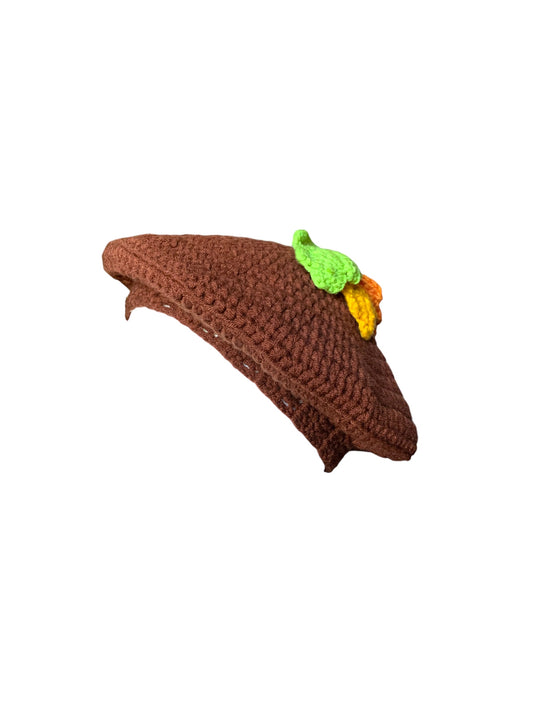 Fall Themed Crochet Beret