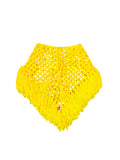 Farrah Crochet Mesh Fringed Skirt