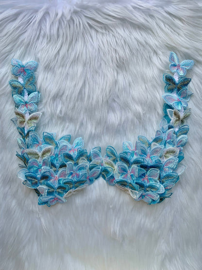 Bralette de crochet primavera avec des applications papillon