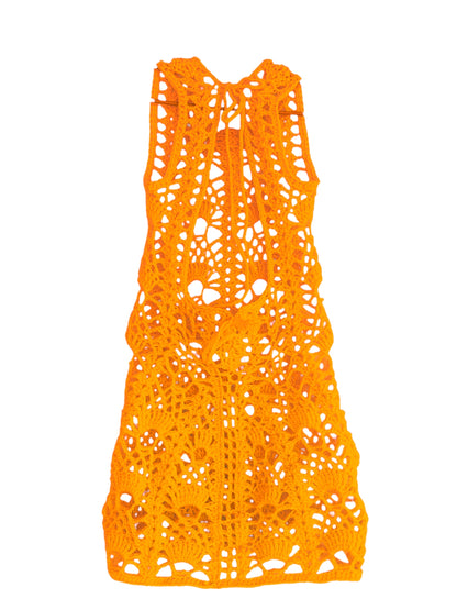 ピニャかぎ針編みメッシュドレス