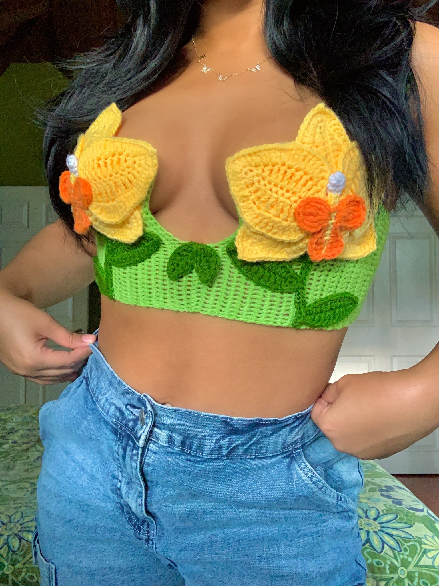 Orchid Crochet Top