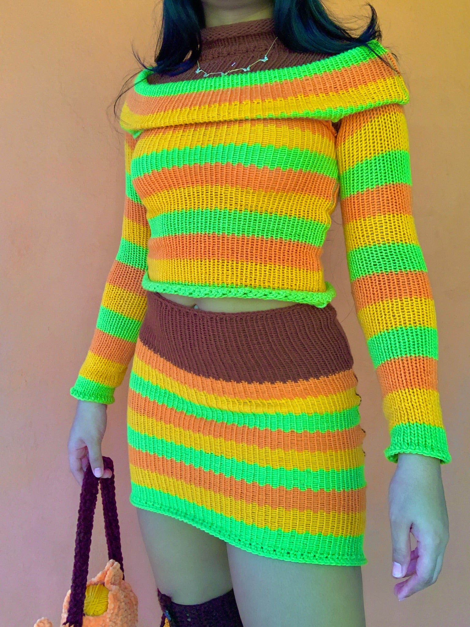 Mitzi Stripe πλεκτό πουλόβερ
