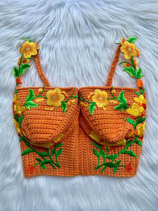 Listo para enviar a Aimee Crochet-Knit Vestido
