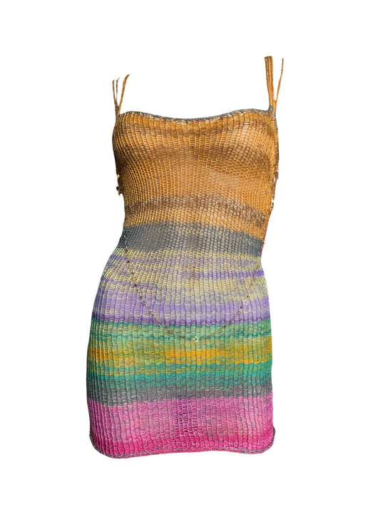 Έτοιμος να μεταφέρει το Aimee Crochet- πλεκτό φόρεμα