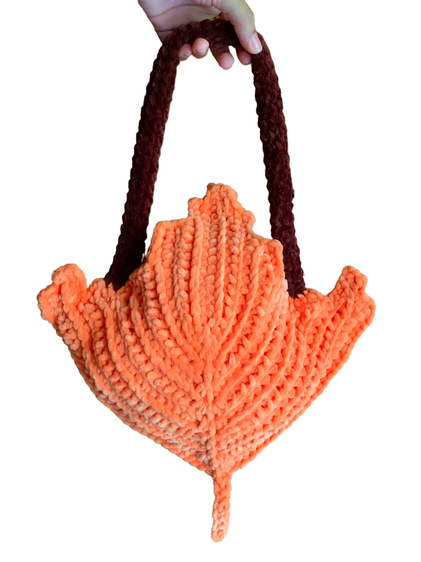 Maple Leaf Crochet Handbag
