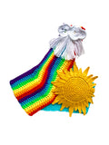 Regenbogen-Häkeltop