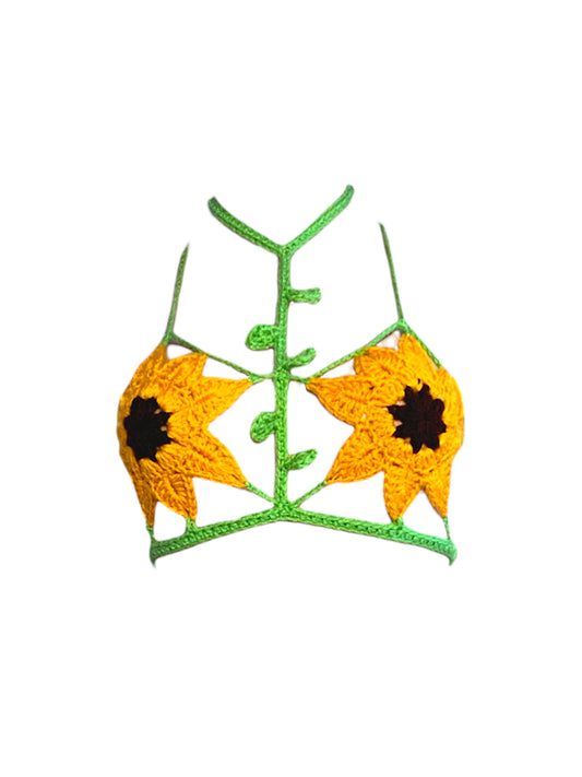 Flower Power Crochet Bralette
