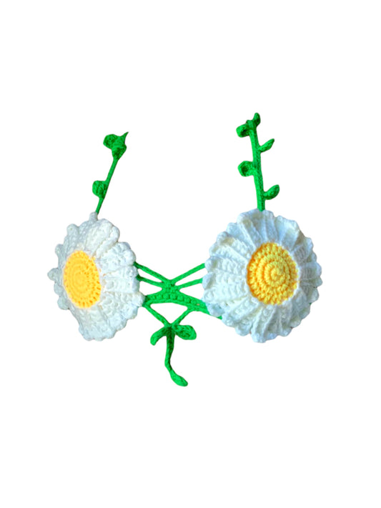 Sora Flower Crochet Bralette
