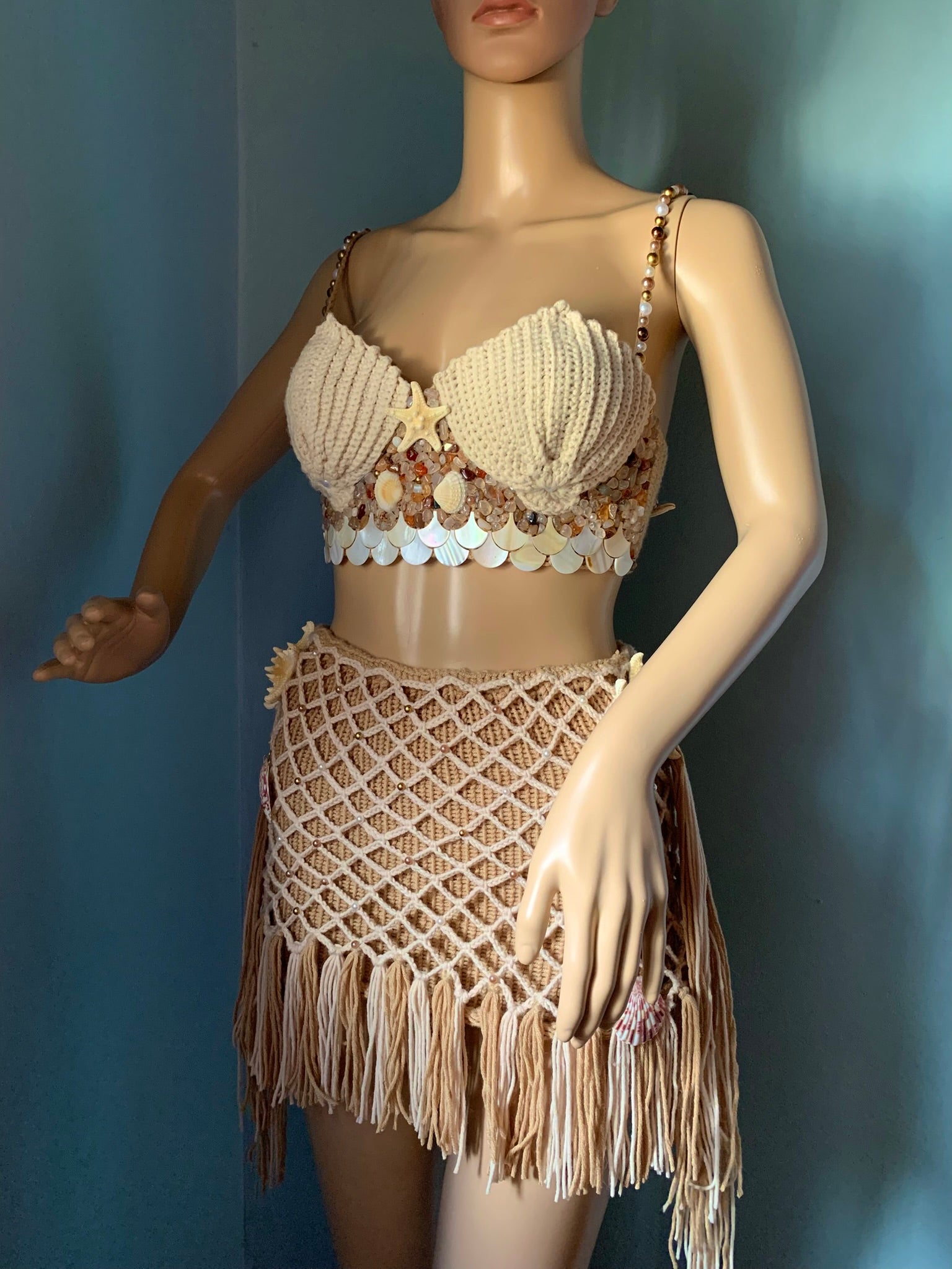 Maya Crochet Skirt Set