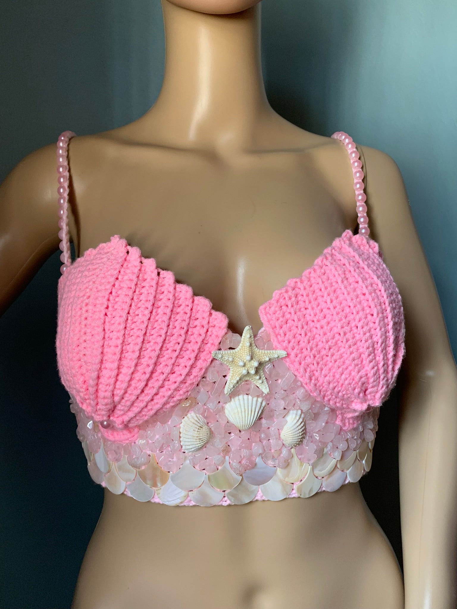 배송 준비 완료 마야 크로셰 탑