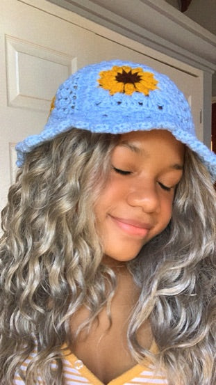 Gorro De Flores De Ganchillo
