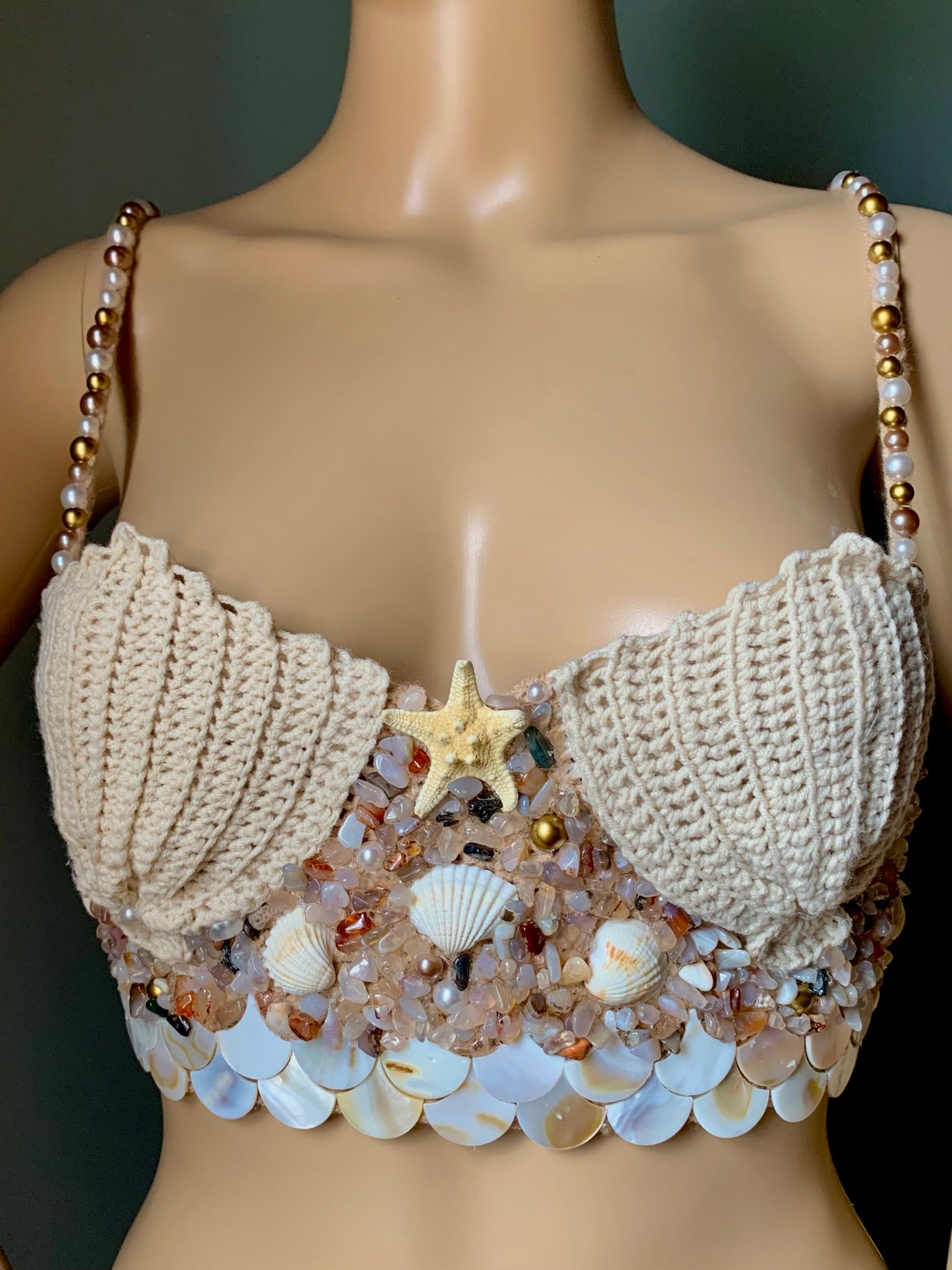 배송 준비 완료 마야 크로셰 탑