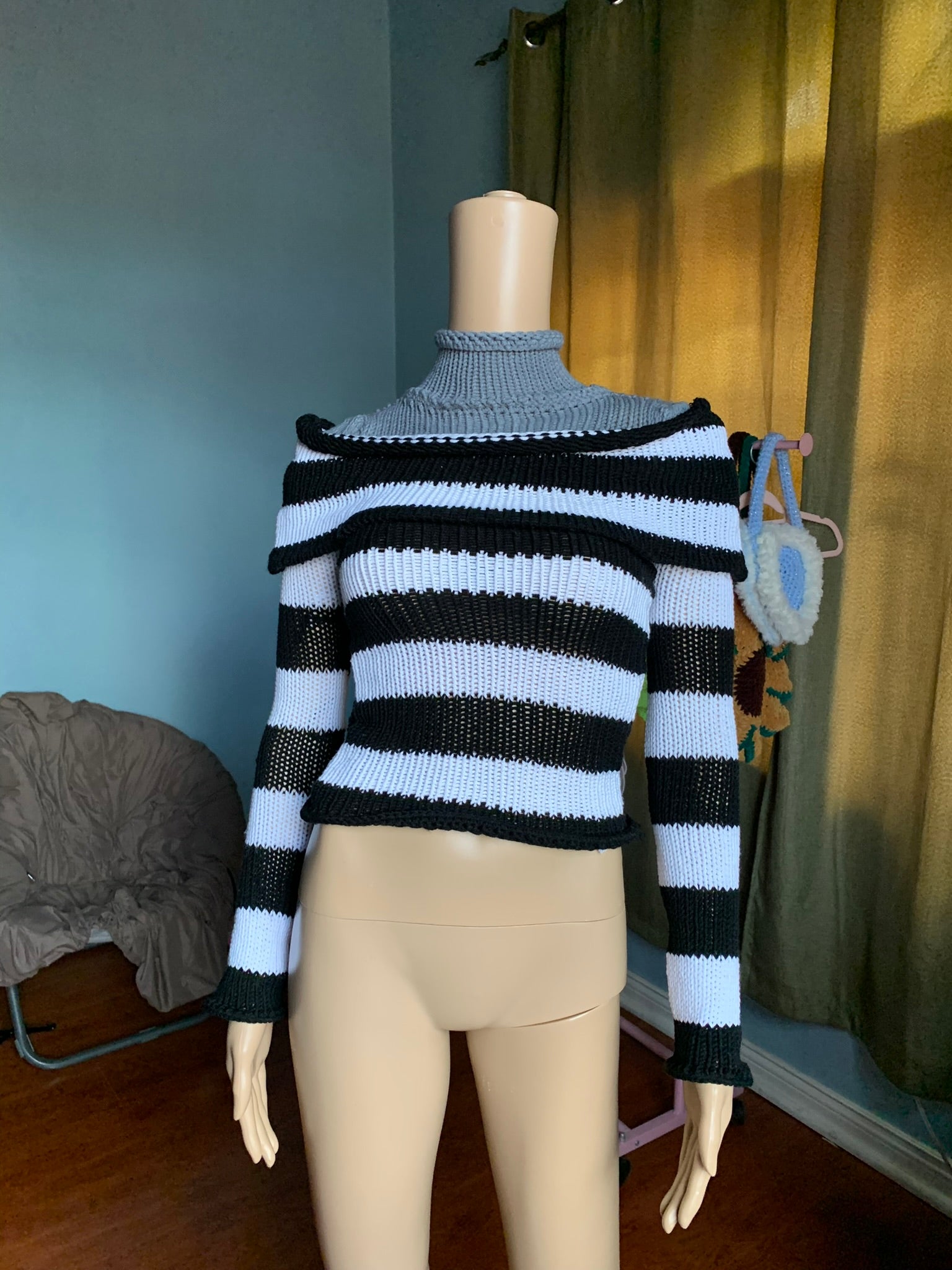 Mitzi Stripe πλεκτό πουλόβερ
