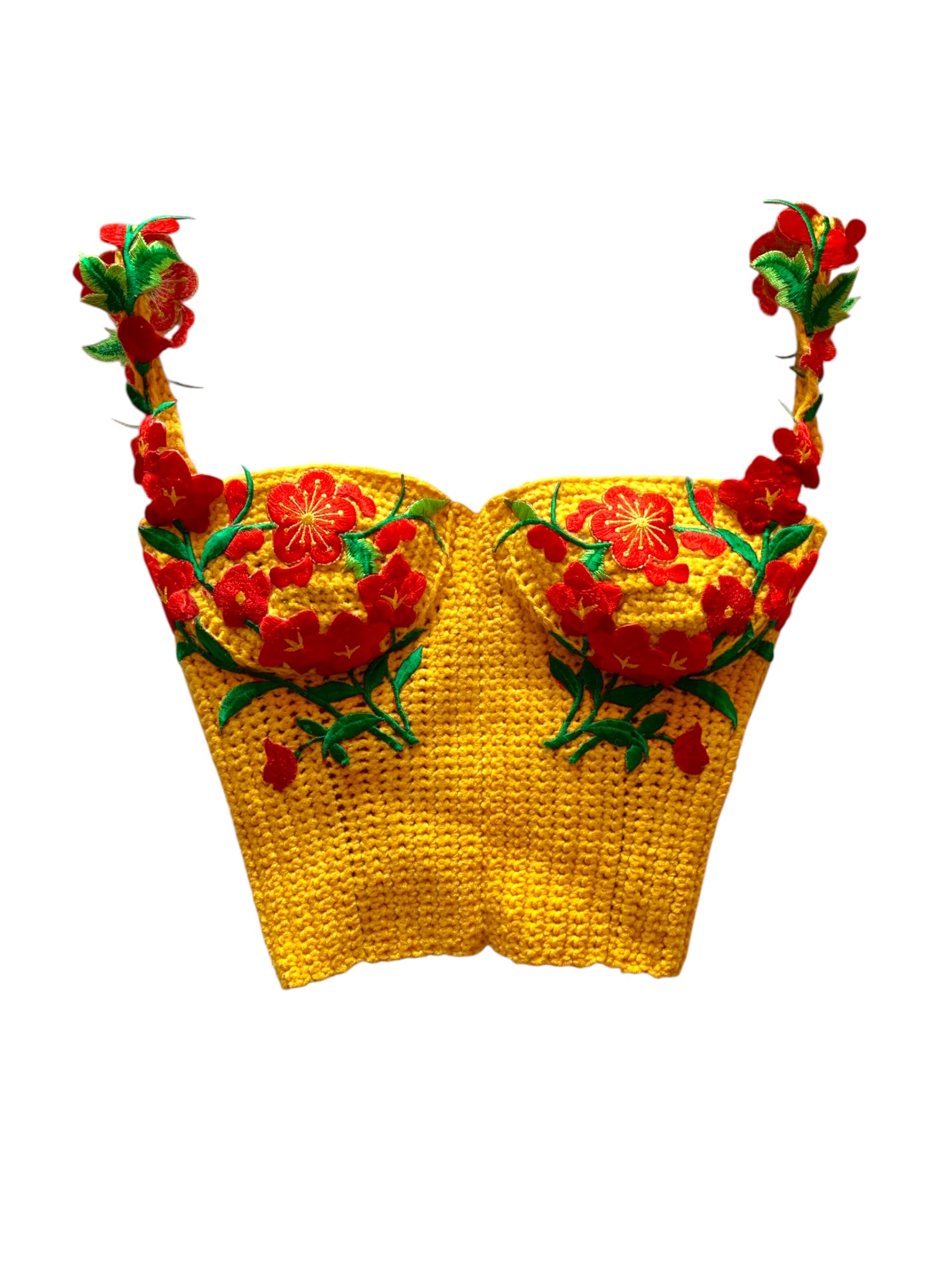 배송 준비 완료 가드니아 크로셰 탑