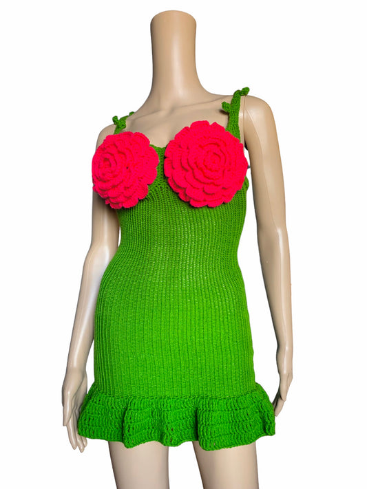 Robe Rosa Tricoted X Crochet