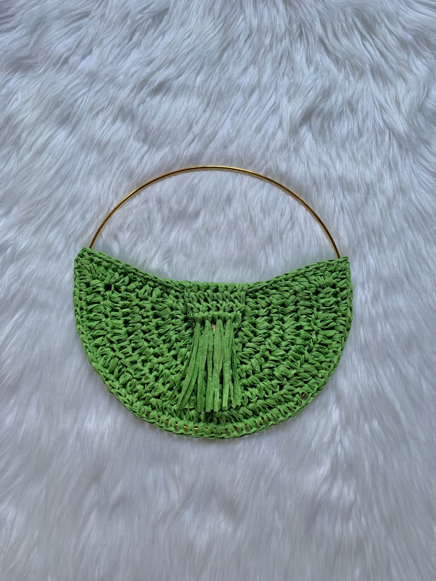 Damascus Crochet Straw Bag