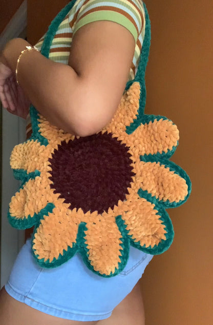 The Sunflower Crochet Tote Bag