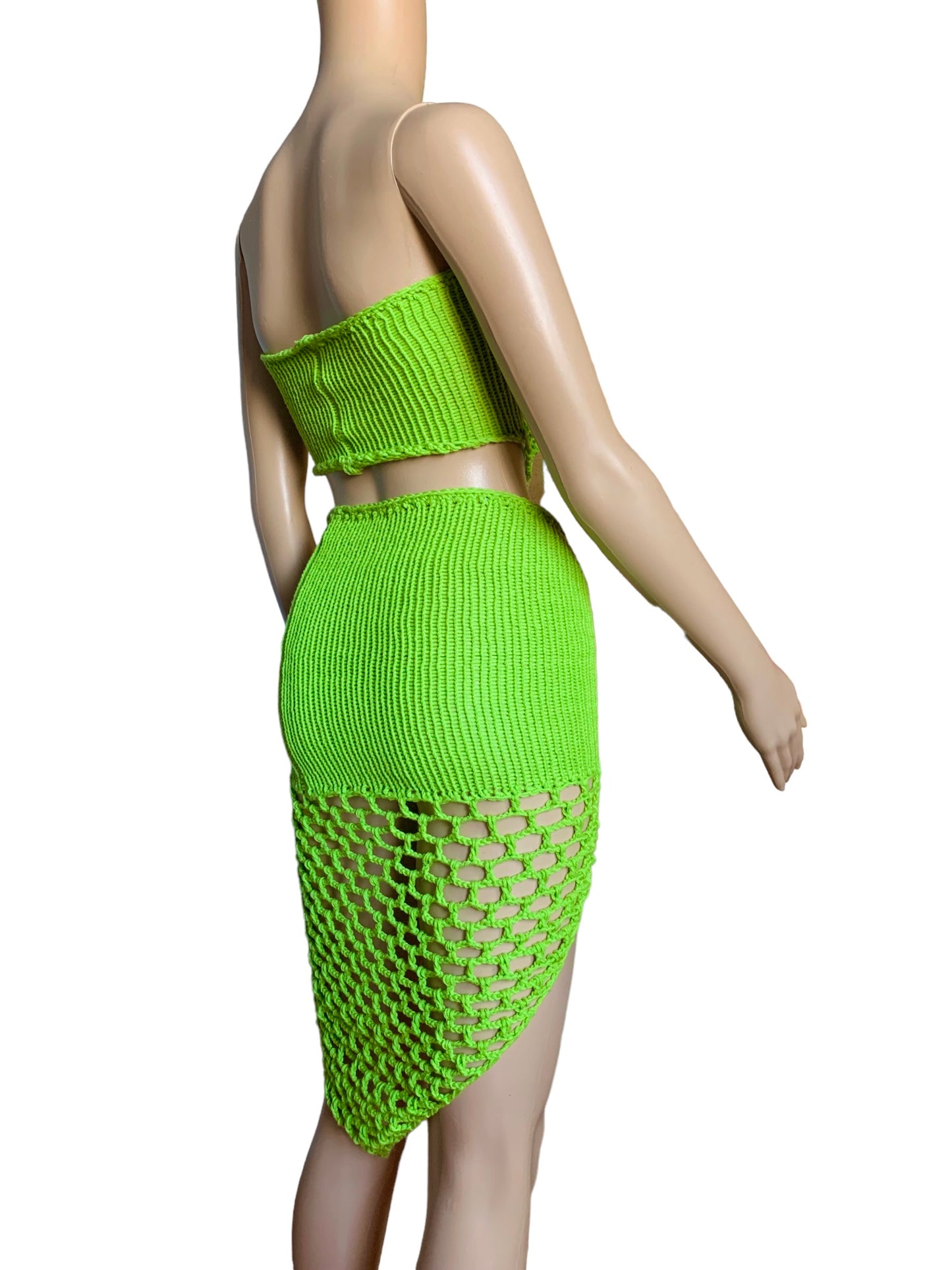 Rosa Knitted x Crochet Skirt Set