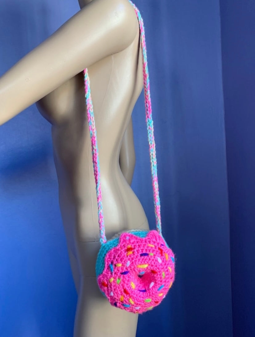 Crochet Donut Crossbody Bag