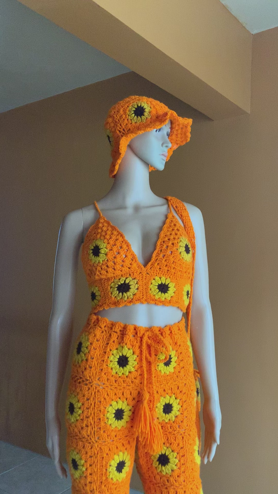 Sunflower Crochet Pants Set – WildxDandi