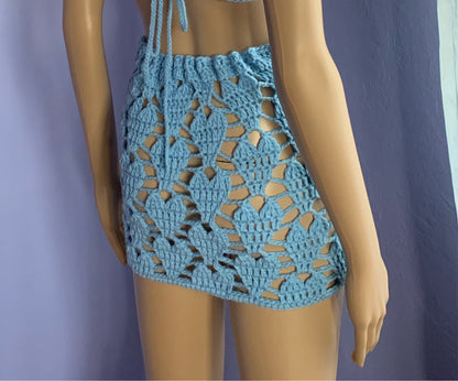 Amore Crochet Mesh Skirt