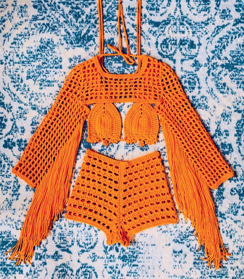 Blaze Crochet Shorts Set
